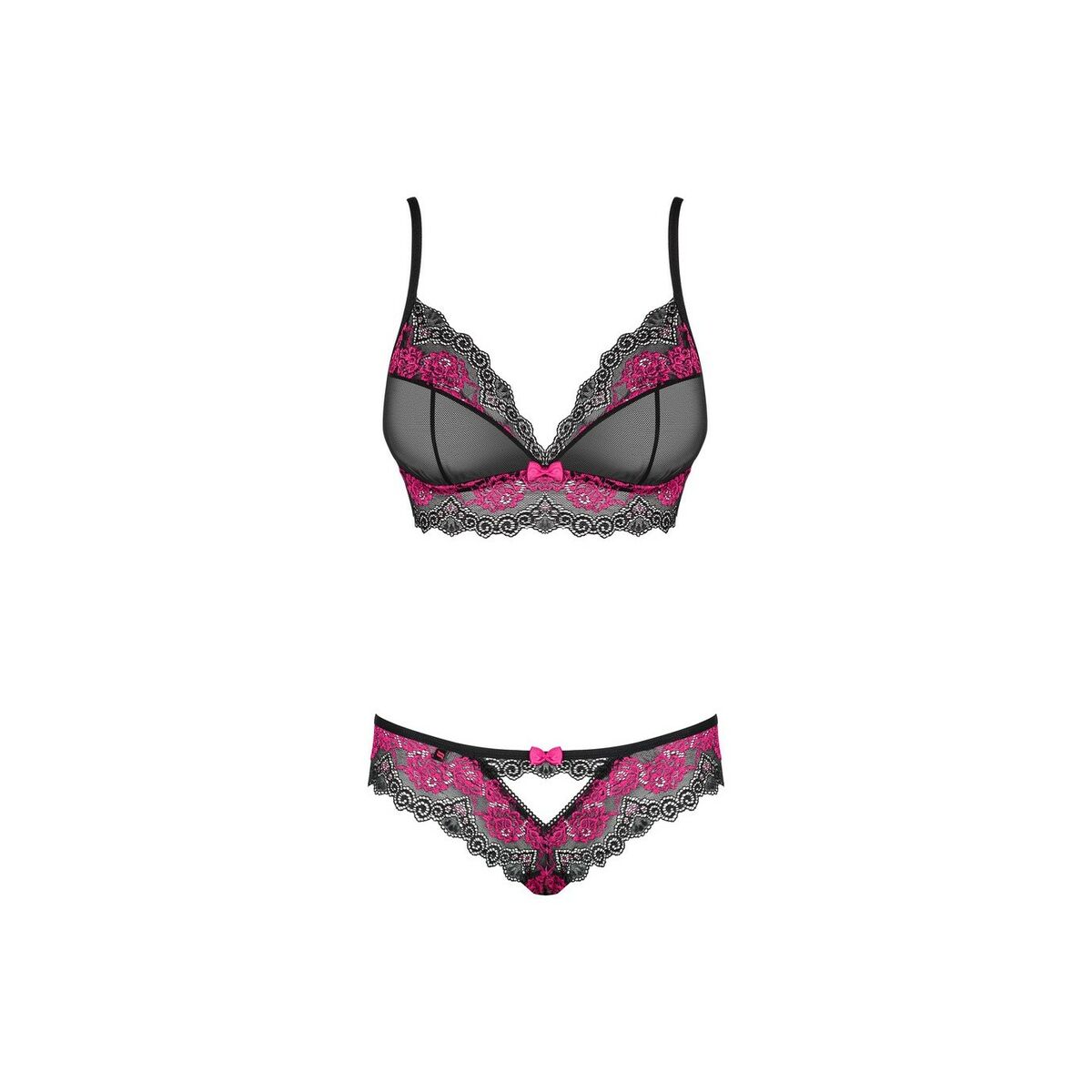 Set med underkläder Obsessive Tulia Svart L/XL